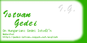 istvan gedei business card